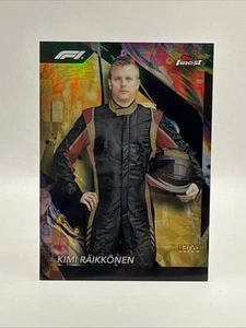 2024 Topps Finest Formula 1 F1 Gold /25 Kimi Raikkonen Refractor Chrome #118 - Bild 1 von 2