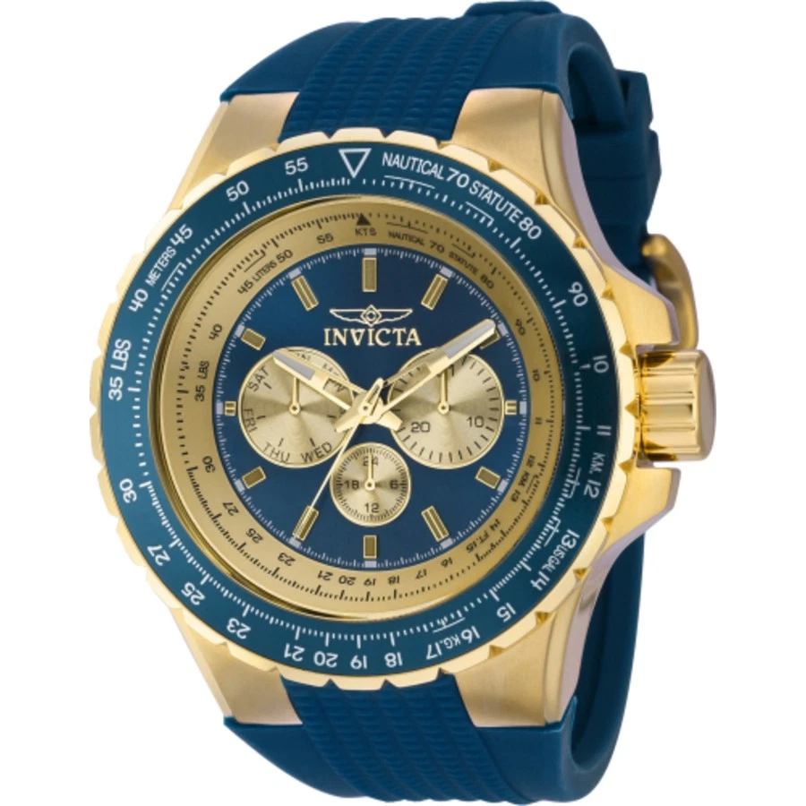 Invicta Aviator GMT Quartz Blue Dial Men's Watch 39266 - Image 1 of 1