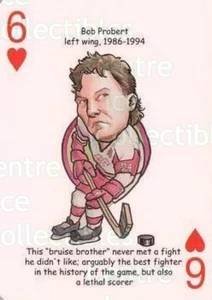 2006 Detroit Red Wings Heroes Playing Card #45 Bob Probert - Picture 1 of 1