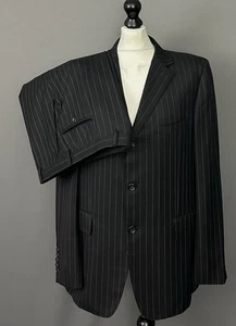 GUCCI ANZUG - NADELSTREIFEN - Herren Größe 44R - 44" Brustumfang - Taille 37" - Bein 30" - Bild 1 von 24