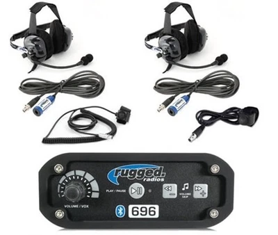 Rugged Radios Intercom System 2 Person with Headsets Bluetooth 696-2P-BTU - Image 1 of 3