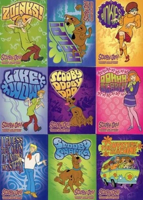 Scooby Doo Mysteries & Monsters Sticker Chase Card Set S1 thru S9 - Image 1 of 2