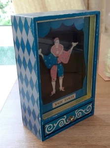 Vintage 1970s Musical Box w/Dancing Clown & Drawer, plays CAN CAN, Made Japan - Picture 1 of 8