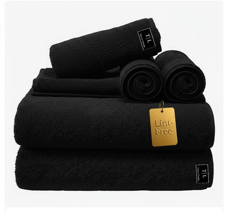 Juego de toallas de baño suaves Tokla Lint Free de gran tamaño 350GSM extra grandes 32"x63" de lujo... Foto 1 de 4
