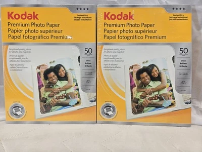 Kodak Premium Photo Instant Dry 2-50 Sheet Gloss 8.5" x 11" Photo Paper Sealed  - Image 1 of 4