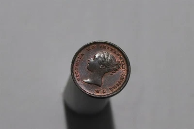 🧭 🇬🇧 Reino Unido GB MEDIO FARTHING 1844 VICTORIA ESCASO ALTO GRADO REPARADO BR B88#K562 Foto 1 de 3