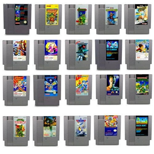 NES Spielewahl 3in1 Castlevania Ice Climber Megaman Metroid Probotector Turtles - Bild 1 von 1