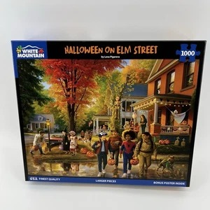 Halloween Elm Street White Mountain 1000 Teile Puzzle Neu ungeöffnet - Bild 1 von 3