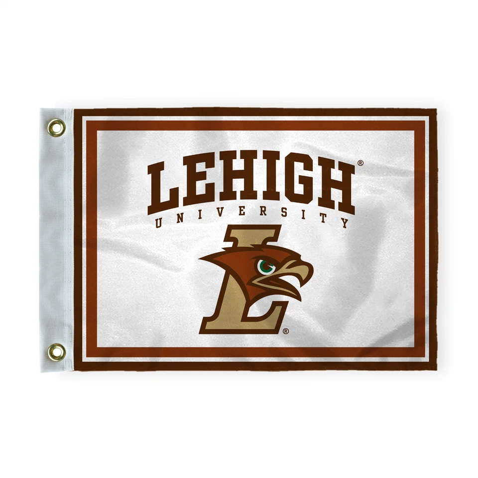 Bandera de golf LeHigh University LU Mountain Hawks - con tubo u ojales - 2 tamaños Foto 1 de 1