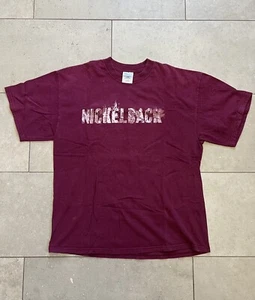 Vintage Y2K Nickleback Silver Side Up Album Promo Rock Band Faded Tee Shirt XL - Picture 1 of 14