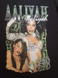 ⚠️ Aaliyah Miss you T-Shirt Gr.M Jay-Z Tupac Shakur Beyonce - Bild 1 von 9
