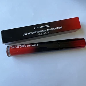 MAC Love Me Liquid Lipcolor lipstick 492 Yeah I'm Fancy full size 0.1oz red NIB - Picture 1 of 5