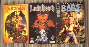 Satanika Nr.1, Lady Death Nr.3, Babe 2 Nr.1 - 3 Comics Chaos EEE Dark Horse - Bild 1 von 2