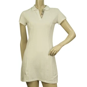 Burberry White Short Sleeve Polo Mini Length Dress size 12 yrs Girl or XXS Women - Picture 1 of 6