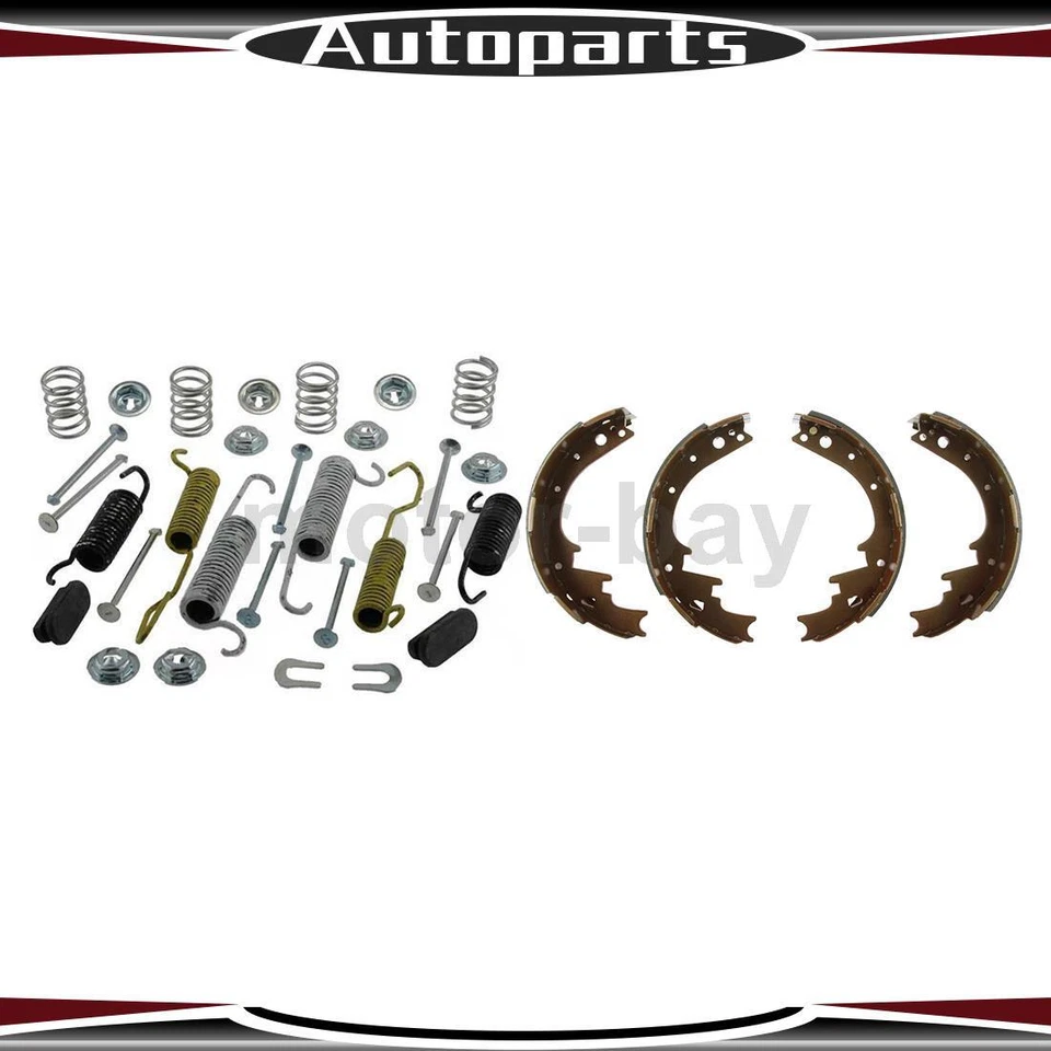 Juego de zapatas de freno trasero y accesorios de freno de tambor Dodge Charger 1966 1967 1968 Foto 1 de 4