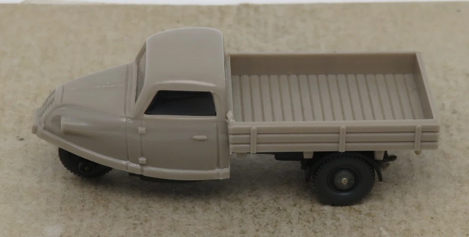 C Micro WIKING Ho 1/87 Goli Triciclo Grigio Pietra #330 No. Box - Immagine 1 di 4