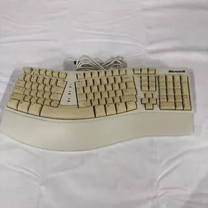 Microsoft KU-0045 X06-19331 Elite Natural Ergonomic Curve Keyboard Wired - Picture 1 of 5