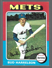 Bud Harrelson New York Mets 1975 Topps Baseball Card #395 (SET BREAK)