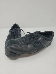 Sneaker alla moda Cole Haan punta bicicletta Vibram US 11,5 M pelle scamosciata nera C04950 - Foto 1 di 7
