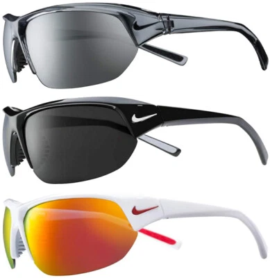 Nike Skylon Ace Men's Semi-Rimless Sport Wrap Sunglasses - Made in Italy - Image 1 of 4