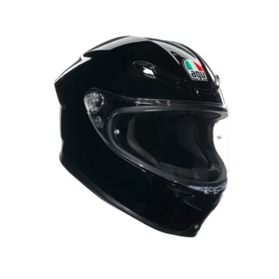 Casco Integral AGV Fibra K6 S Monocolor Negro Brillante E2206 Talla XL - Imagen 1 de 4