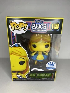 Funko Pop! Alice in Wonderland Alice (Curtsying) Black Light FS Exclusive - Picture 1 of 4