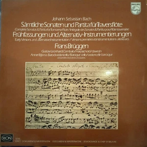 PHILIPS 6775 022 (2 LP) JS BACH SONATAS  *BRUGGEN LEONHARDT BYLSMA* SAMPLE NM/NM - Picture 1 of 5