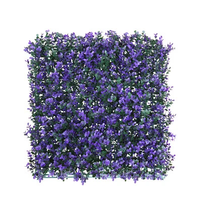 Alfombrillas exteriores de lavanda púrpura sintética artificial de 20" panel de decoración de setos de pared hágalo usted mismo Foto 1 de 4