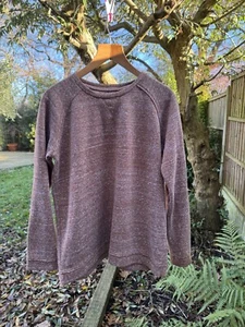 FAT FACE UK 14 EU 42 Sweatshirt Classic Jersey Long Sleeves Crew Neck Brown - Picture 1 of 13