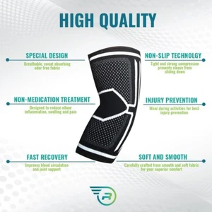 Elbow Brace Compression Sleeve - Instant Support, Protection & Pain Relief for T - Picture 1 of 4