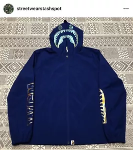 A Bathing Ape Bape Shark Rain Jacket Size Large - Picture 1 of 8
