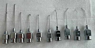 Katena Irrigation Cannulas Gauge Ophthalmic Instruments SET OF 9 size 19,22,23.. - Image 1 of 4