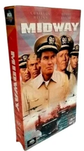 Midway Historical Movie Actual Events VHS Tape Charlton Heston Henry Fonda - Picture 1 of 7