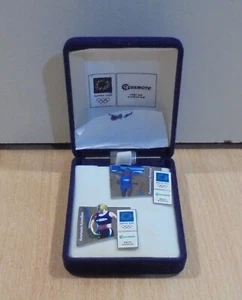 OLYMPIC GAMES ATHENS 2004 SET OF TWO OLYMPIC PINS BY GREEK ALPHA BANK - Picture 1 of 13