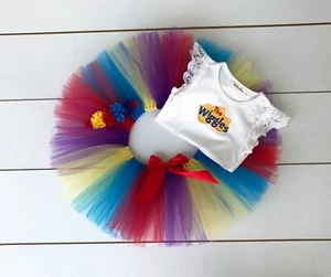The Wiggles Cake Smash Outfit - 3 Piece First Birthday Tutu Set Emma Baby Girl - Picture 1 of 2
