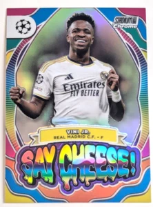 2023-24 UEFA Stadium Club VINICIOUS JUNIOR Say Cheese Refractor REAL MADRID - Picture 1 of 1
