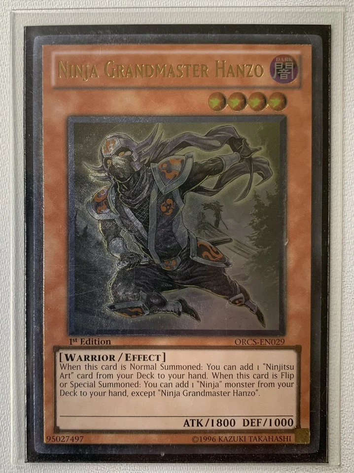 Yu-Gi-Oh Ninja Grandmaster Hanzo - ORCS-EN029 - Ultimate Rare - LP - 1st Edition - Image 1 of 1