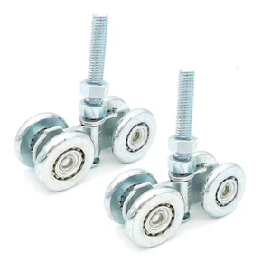 2Pcs Track Roller Wheels Heavy Duty Trolley Assembly Silent Rollers Wheel Stable - Picture 1 of 12