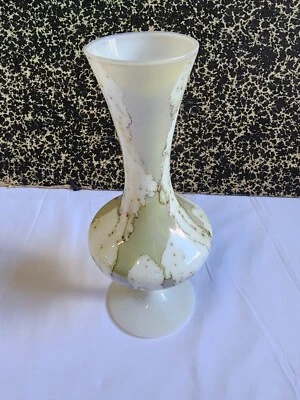 Magnifique Vase Soliflore Opaline Florentine STELVIA Italie fleurs décoration - Photo 1/4