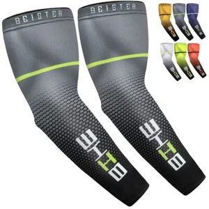 UV Sun Protection Cooling Compression Sleeves Arm Sleeves Men Women Cycling - Picture 1 of 6