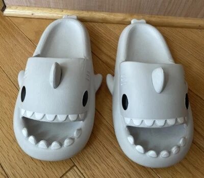 Chanclas grises dientes de tiburón para hombre 7,5 para mujer 10 talla 40-41 playa usadas en excelente estado Foto 1 de 4