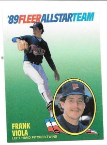 Frank Viola 1989 Fleer Baseball All Star Team #12