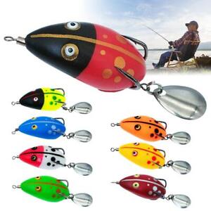 Frog Fishing Lures 1PCS Soft Water Crankbait Bass Trout Frogs Lures Baits US