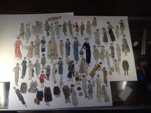 Antique Paper Doll Cut Out Lot No. 2 - Picture 1 of 12