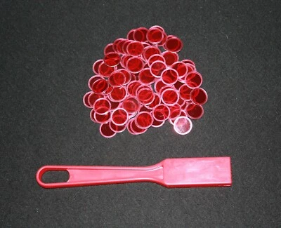 Magnetic Red Bingo Wand and 100 Chips Markers – Use on paper, sheets, cards  - Image 1 of 2