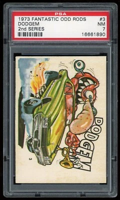 1973 Donruss Fantastic Odd Rods Sticker #003 Dodgem 2nd Series PSA 7 - Image 1 of 3
