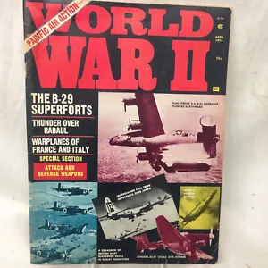 WORLD WAR II PACIFIC AIR ACTION MAGAZINE APRIL 1974 B-29 SUPERFORTS VINTAGE - Picture 1 of 5