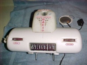 Mid-Centuy  DAHLBERG PILLOW RADIO  -  COIN-OP - PILLOW SPEAKER  -  SCARCE & COOL