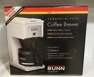 BUNN GRX-W/GRW 10 Cup Velocity Brew Coffee Maker White Brewer