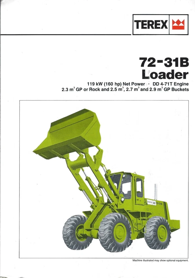 Equipment Brochure - Terex - 72-31B - Wheel Loader (E4499) - Image 1 of 1